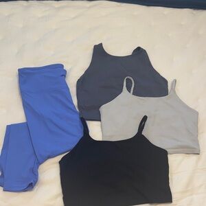 Avia Stylish Tank Tops and Leggings Set
